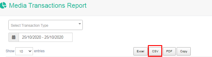 Media Transaction Reports in CSV-4