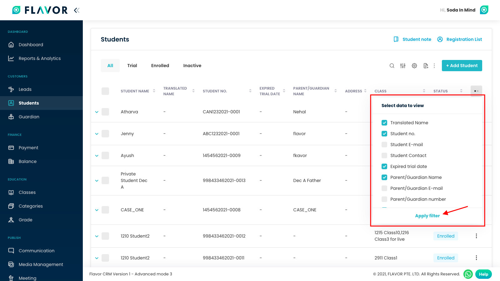 user-guide-students-column-visibility-dropdown