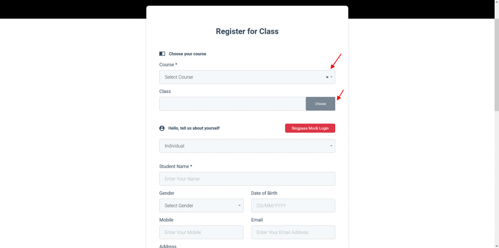 How to Add Multiple Class in a Registration Form? - Flavor